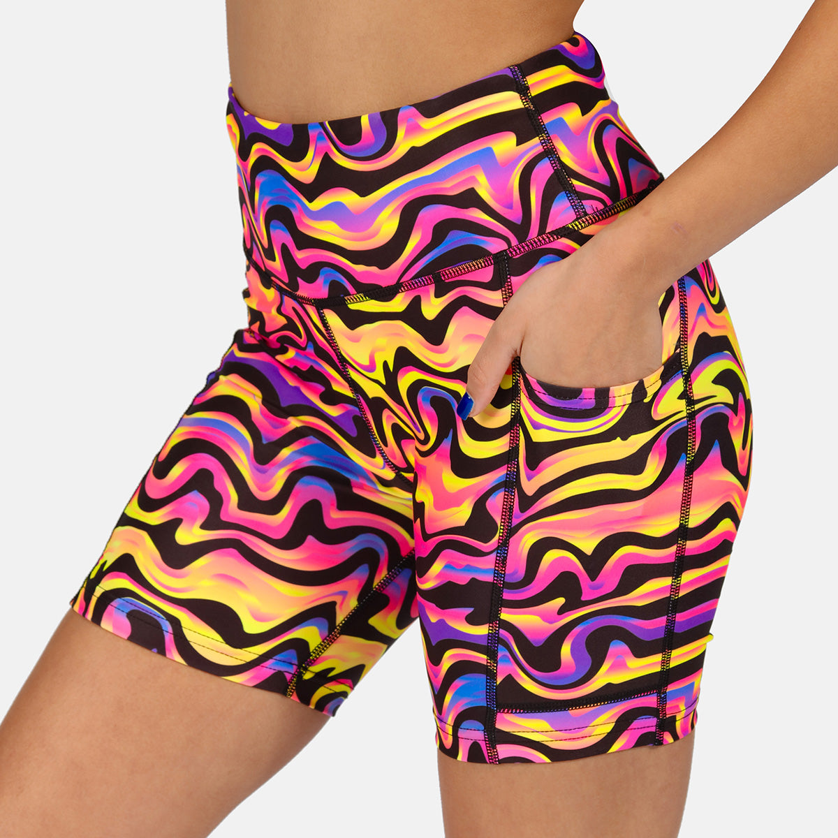 Coral Waves Women's Running Shorts - Lightweight, Breathable & Quick-Dry for Gym, Jogging & Outdoor Workouts