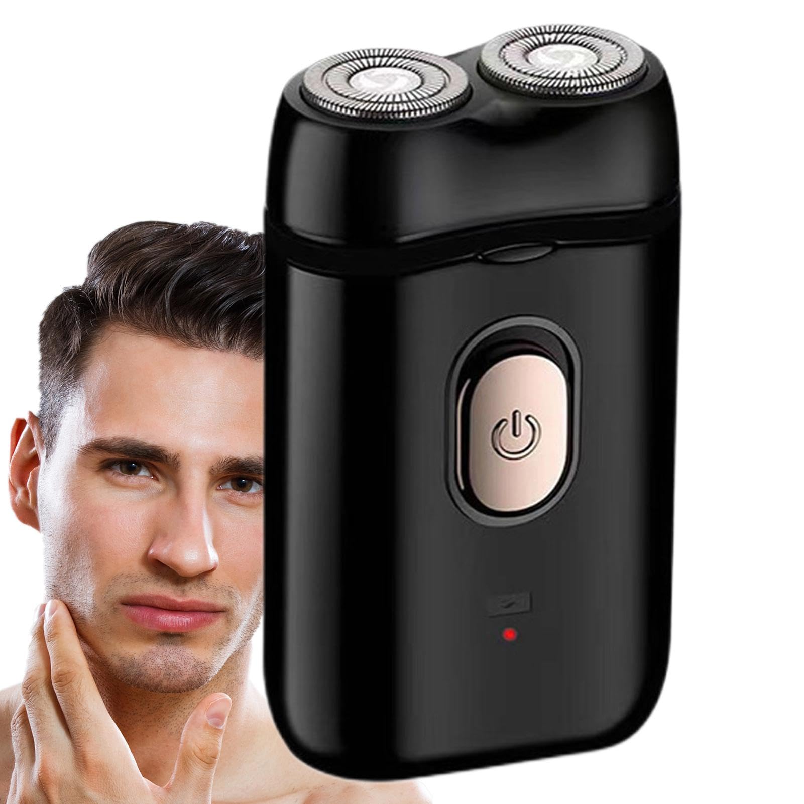 Premium Rechargeable Electric Shaver for Men - Professional Cordless Beard Trimmer with Travel Case - Perfect for Home, Office & Travel Grooming