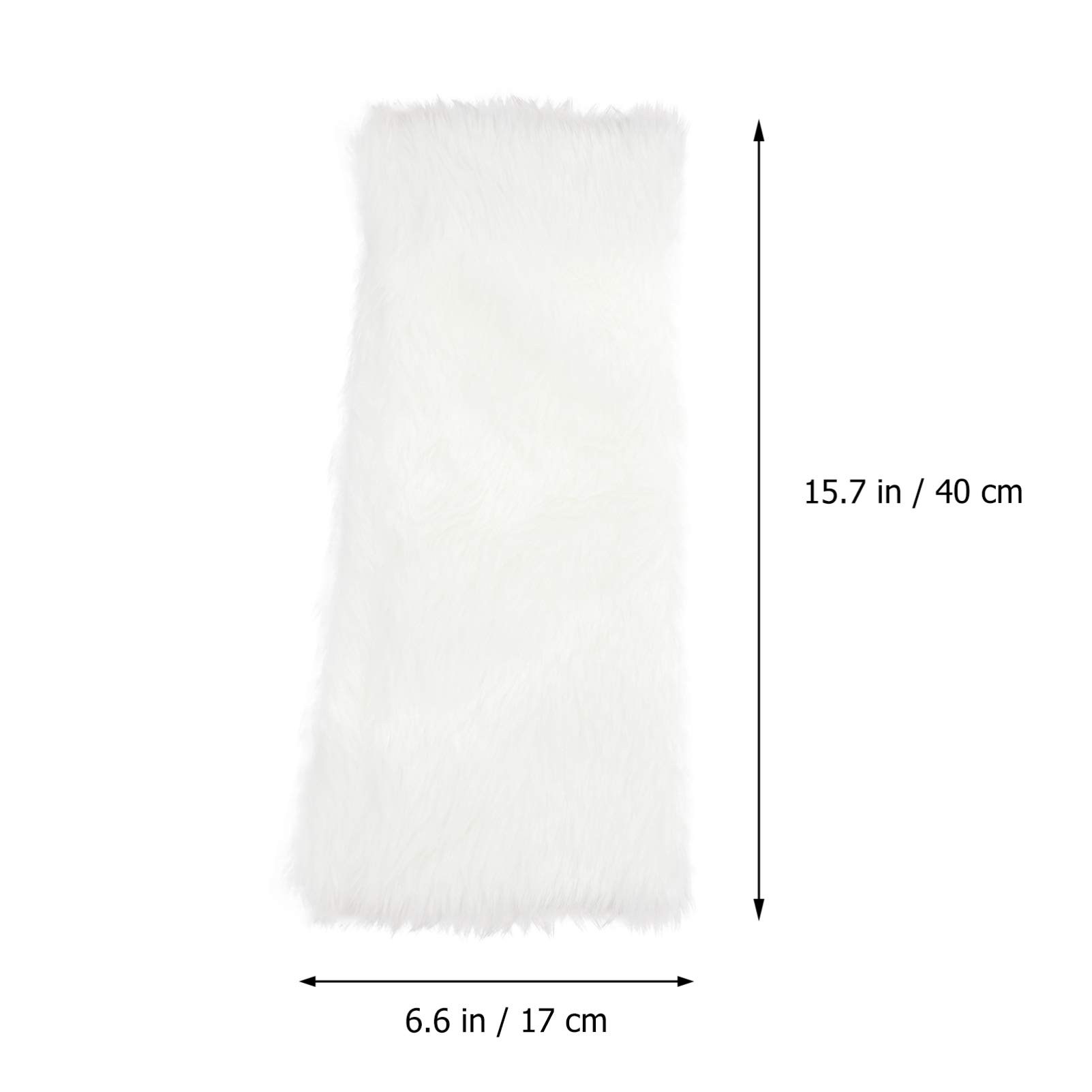 KESYOO Women's Faux Fur Leg Warmers - 1 Pair Plush High-Length Boot Cuffs, Winter Leg Sleeves for Women, Soft Long Leg Coverings in White | Perfect for Cold Weather, Snow Boots & Cozy Indoor Wear