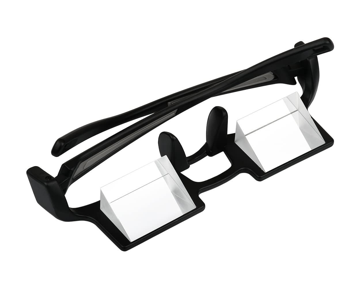 DS. DISTINCTIVE STYLE 90 Degree Prism Reading Glasses - Hands-Free Lazy Glasses for Crochet, Knitting, Reading in Bed & Relaxing - Perfect for Laying Down, Crafting & Comfortable Viewing