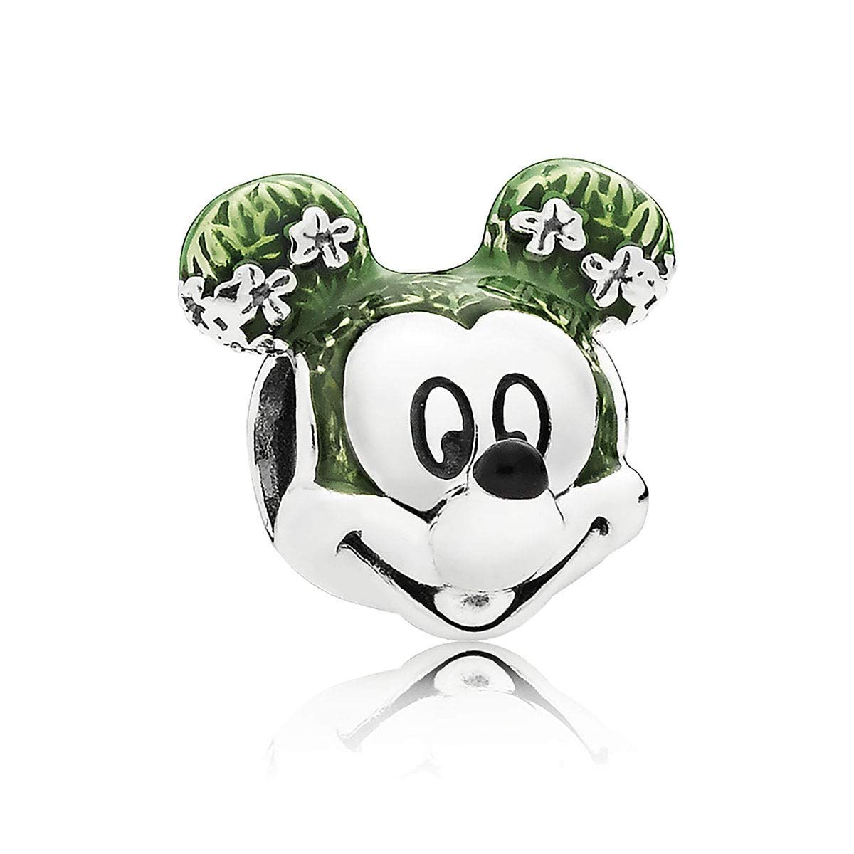 Pandora Disney Mickey Mouse Topiary Charm - Epcot Flower & Garden Festival Jewelry | Perfect for Disney Fans, Collectors & Theme Park Souvenirs