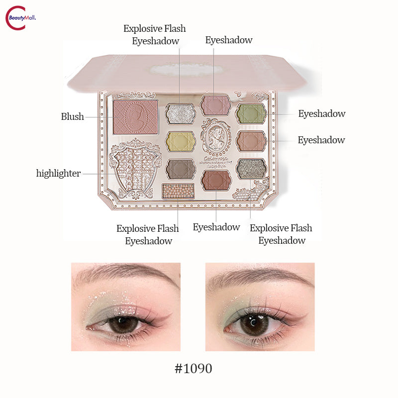 COLORROSE Dream Ballet Eyeshadow Palette - 12 Highly Pigmented Matte & Shimmer Eyeshadows for Professional Makeup | Perfect for Day & Night Looks, Parties & Special Occasions