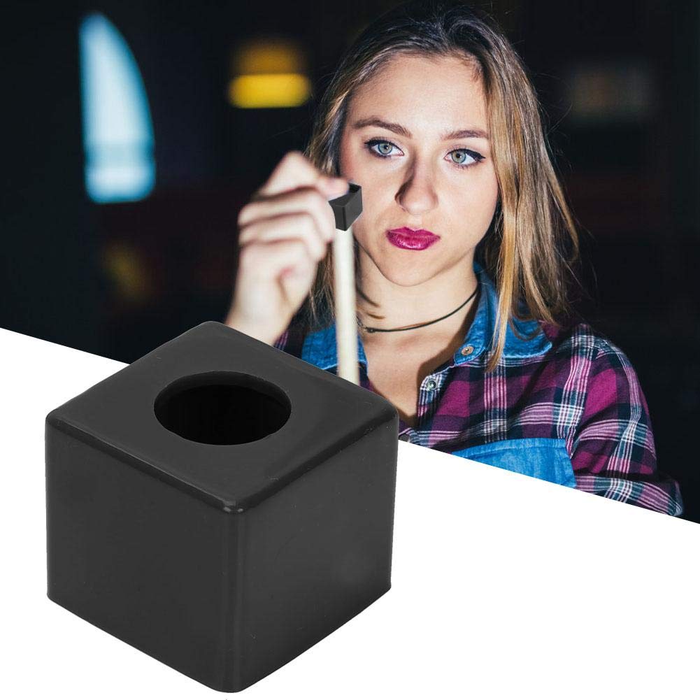 Premium Billiard Chalk Holder - Black Pool Cue Accessory for Smooth Tip Lubrication | Portable & Secure Fit | Perfect for Bars, Game Rooms & Professional Tournaments