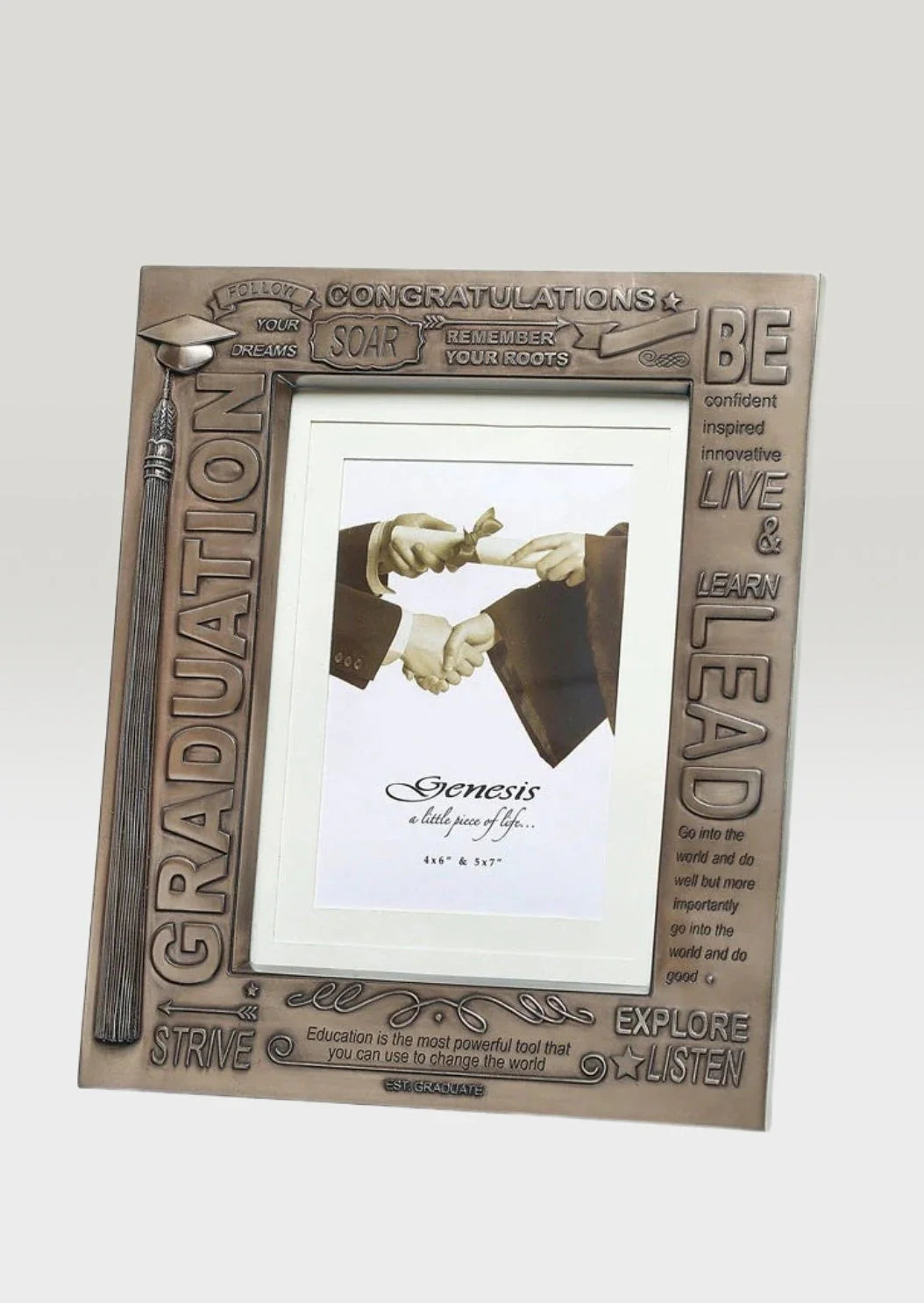 Genesis Bronze Graduation Frame - Elegant Display for Diplomas & Certificates | Perfect for Home, Office Decor & Graduation Gifts