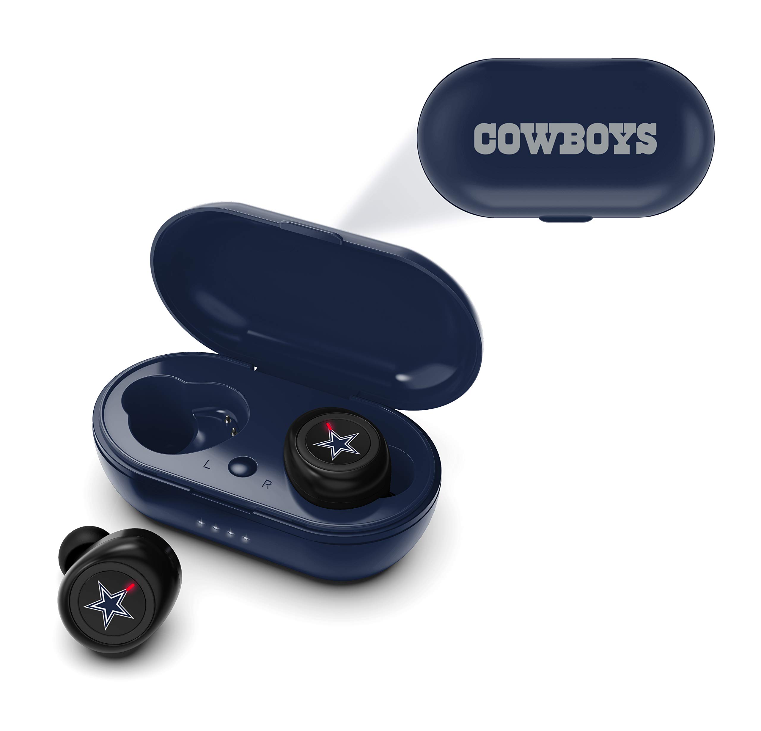 SOAR NFL True Wireless Earbuds Bluetooth 5.0 Headphones with Noise Cancelling, 24H Playtime, IPX7 Waterproof - Perfect for Sports, Workouts & Gaming