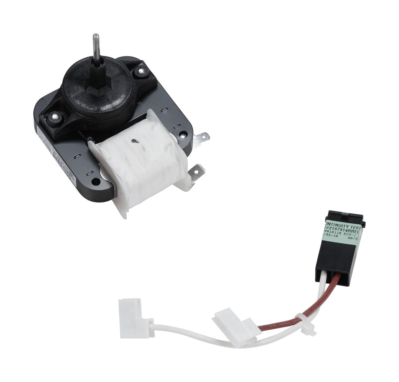 Whirlpool 4389144 Refrigerator Evaporator Motor Replacement Part - White | Compatible with Whirlpool Fridges for Home Kitchen & Commercial Use