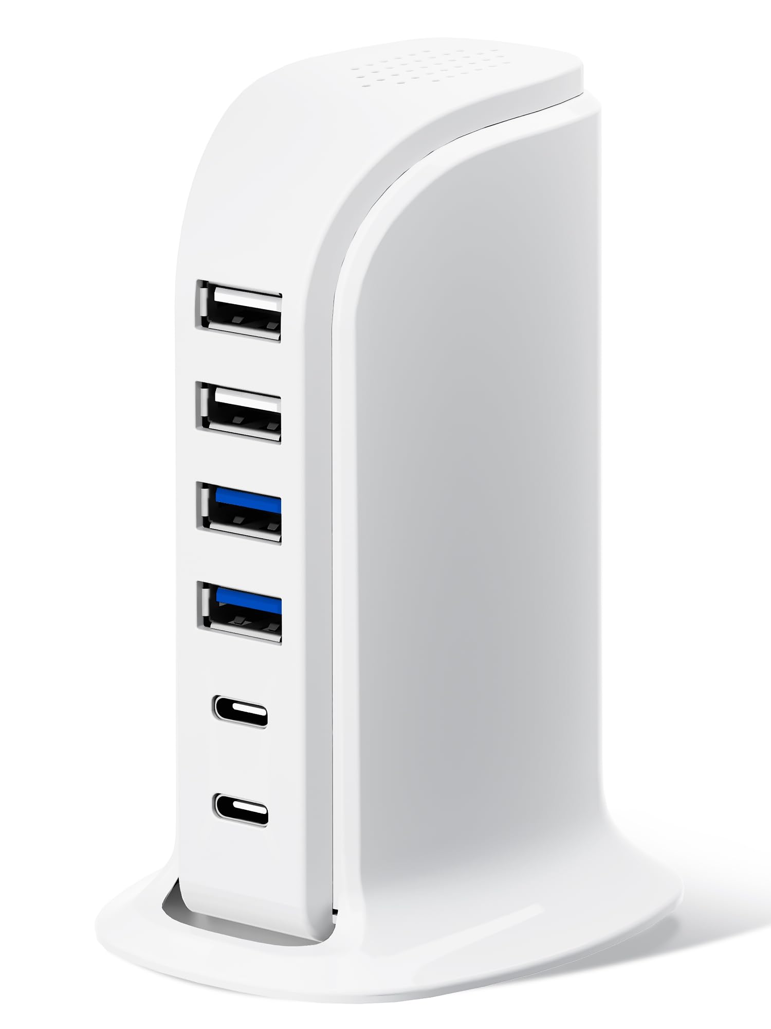 45W USB Charger with 4 Ports - Fast Charging Hub for iPhone, iPad & Smartphones - Travel & Home Use