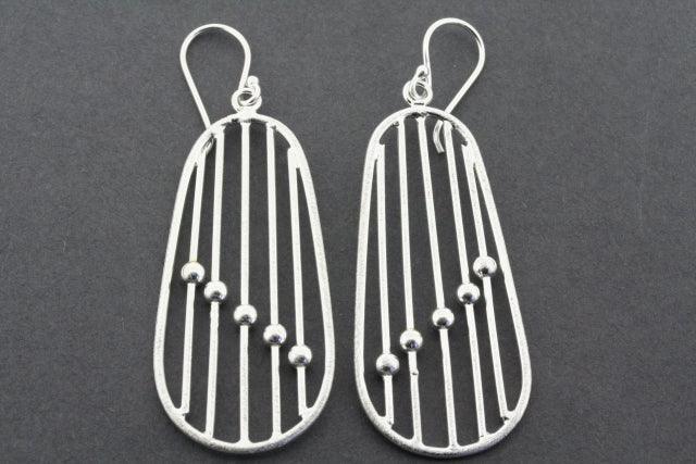 Stylish Abacus Earrings for Women - Vintage Beaded Dangle Earrings - Perfect for Office, Party & Casual Wear