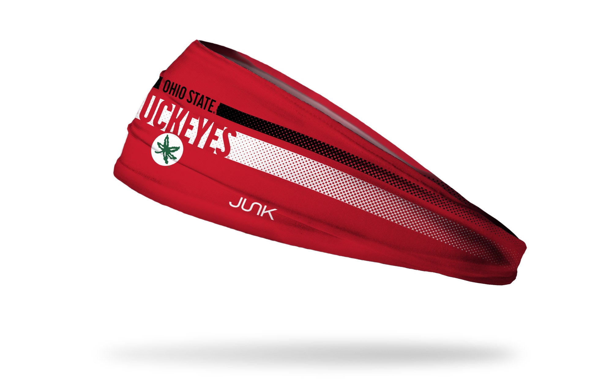 Ohio State University Buckeyes Faded Stripe Big Bang Lite Headband - Adjustable Sports Headband for Running, Workouts & Game Day Support