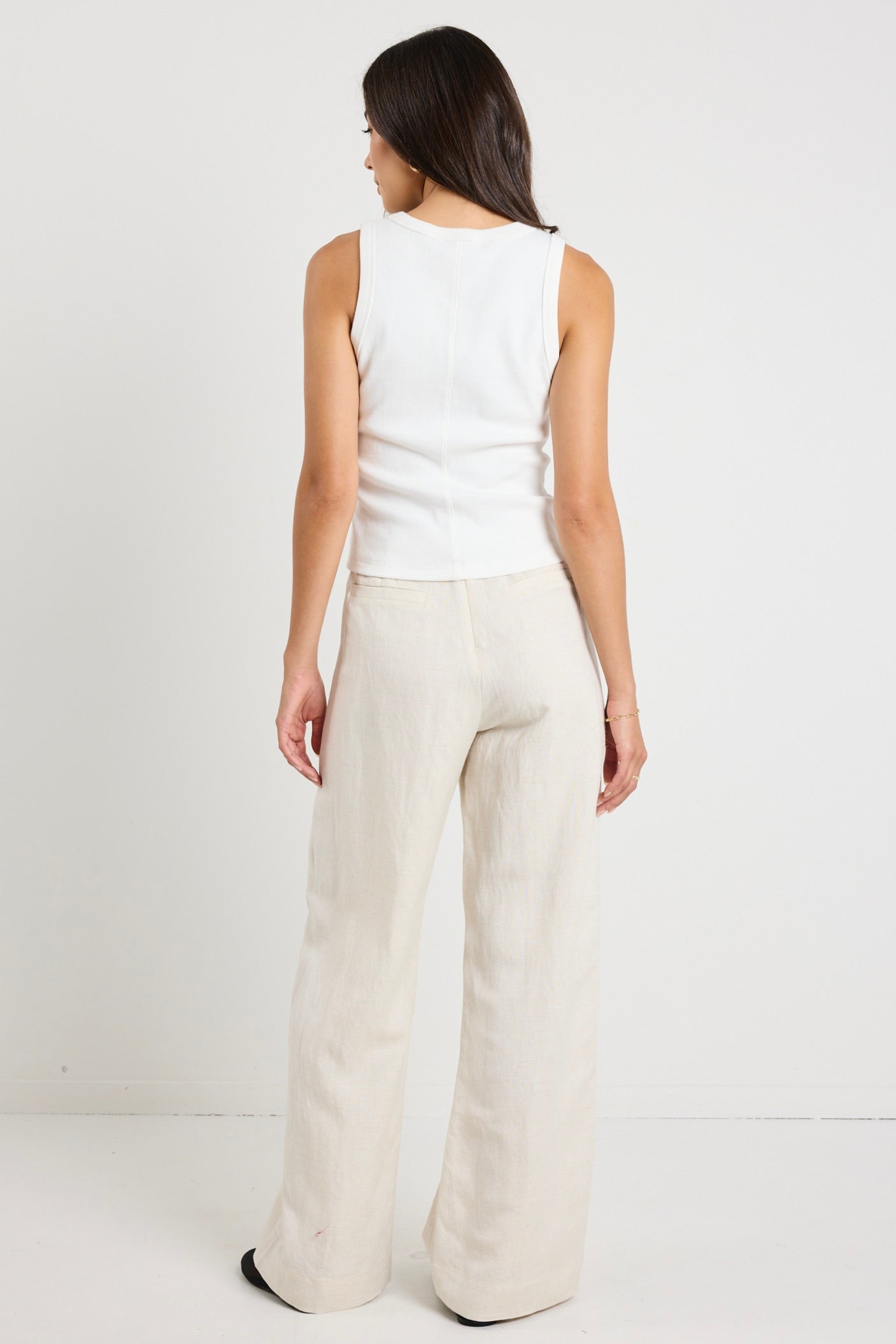 Boulevard Natural Linen Viscose Wide Leg Pants - Women's Comfortable High Waisted Loose Fit Trousers for Casual Wear, Office & Summer Outfits