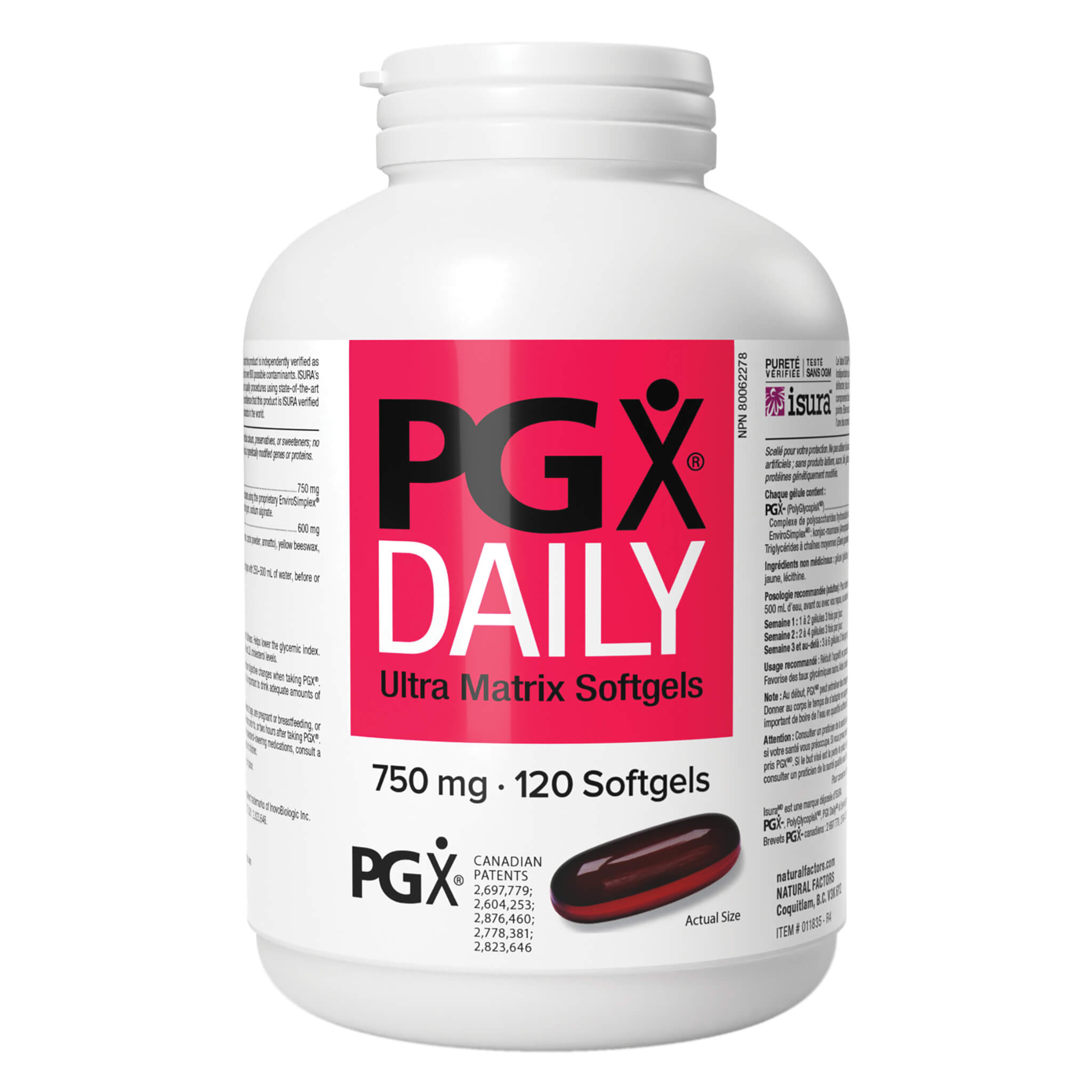 PGX Daily Ultra Matrix Softgels 750 mg - Weight Management & Blood Sugar Support Supplement - Supports Healthy Digestion & Appetite Control - Ideal for Daily Wellness Routine & Balanced Lifestyle