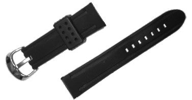 22mm Beaver Marine Silicone Watch Band - Durable Waterproof Strap for Diving, Swimming & Outdoor Sports