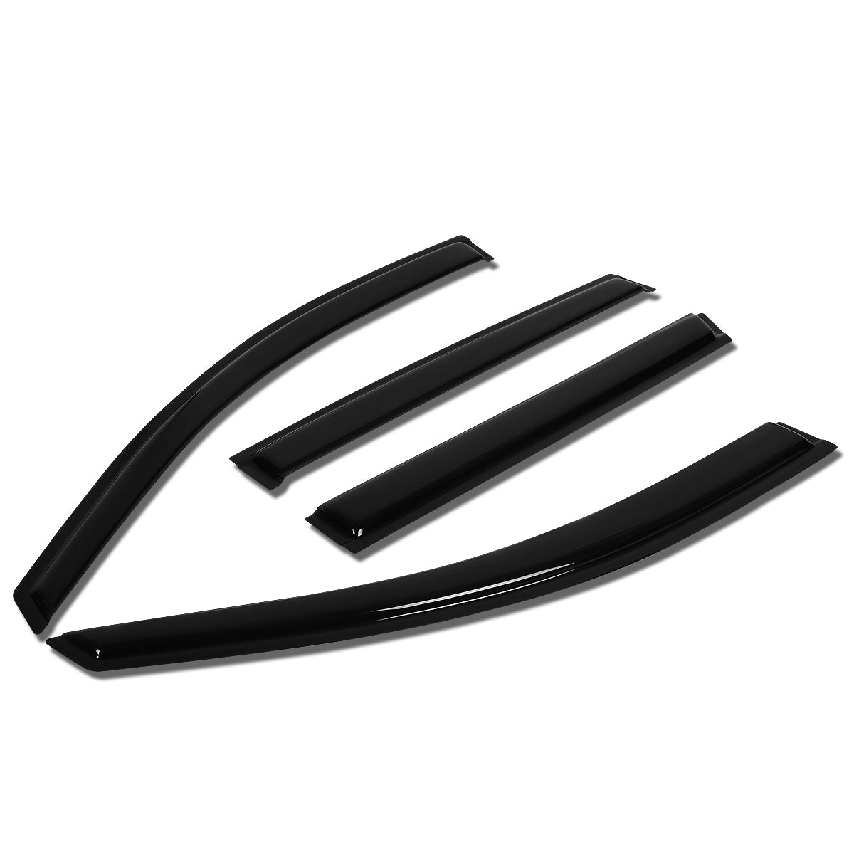 09-16 Chevy Traverse Wind Deflectors Window Visors - Smoke Tinted Tape-On Side Window Deflectors for Rain Protection & UV Blocking - Perfect for Driving in All Weather Conditions