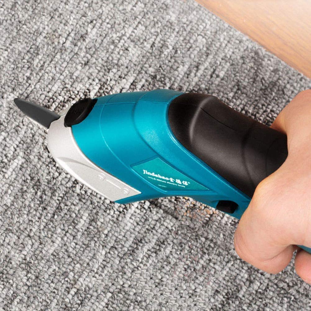 Rechargeable Electric Scissors for Fabric & Leather Cutting - Cordless Handheld Fabric Cutter for DIY Crafts, Sewing Projects & Upholstery Work