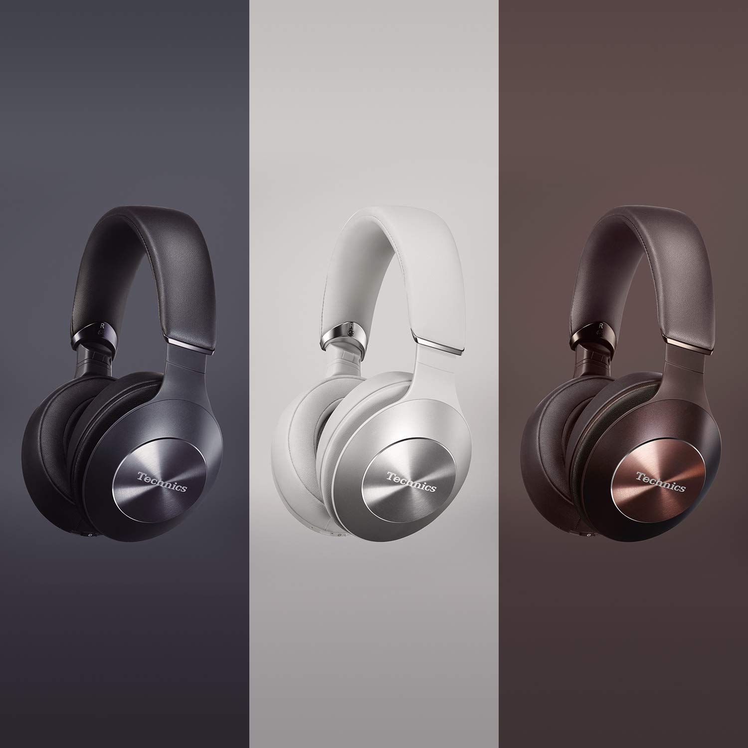 Technics Premium Hi-Res Wireless Bluetooth Stereo Headphones with 40mm Dynamic Drivers, ANC, Ambient Sound Mode & Auto Pause - EAH-F70N-S (Silver) | Perfect for Travel, Commuting & Home Entertainment