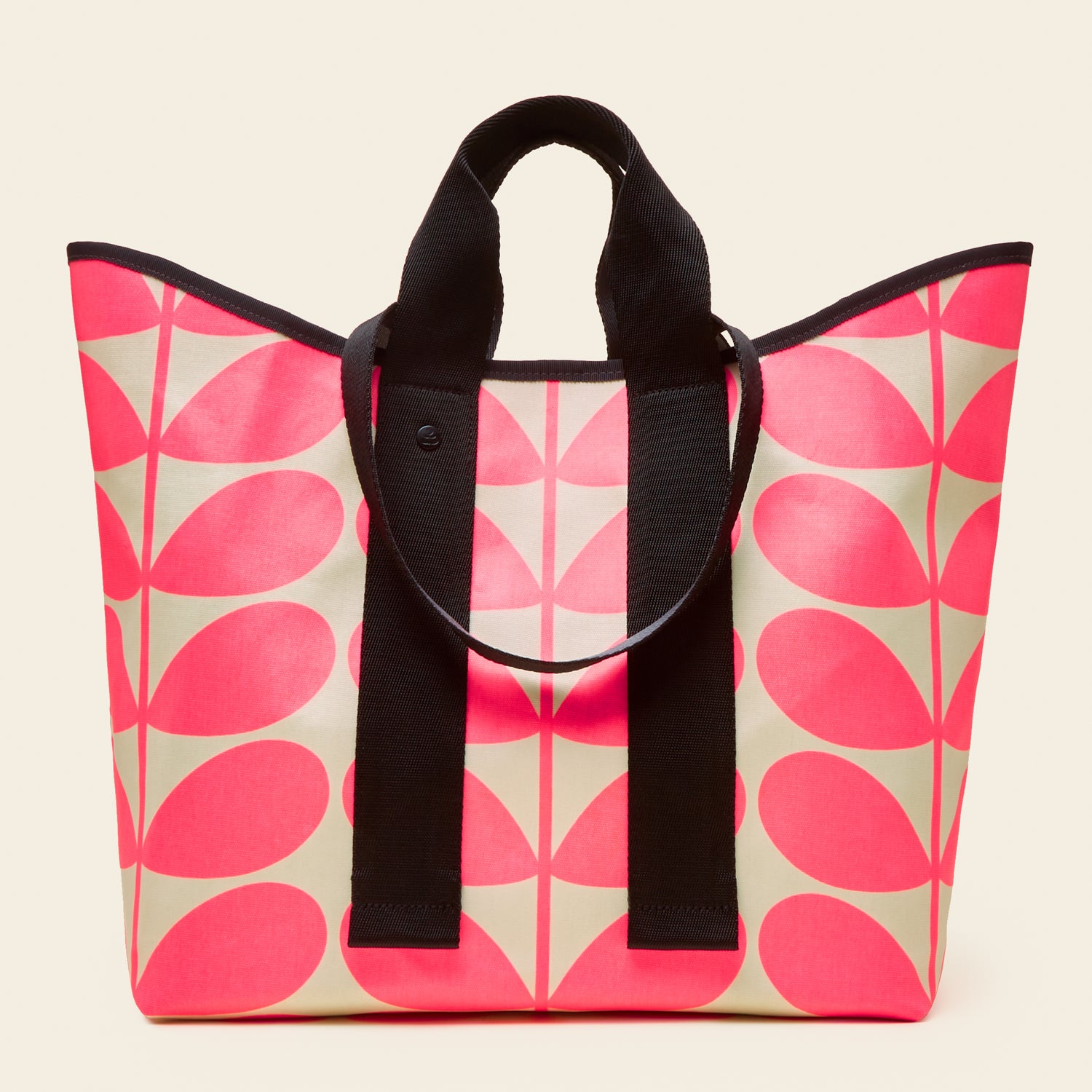 Stylish Large Carryall Tote Bag in Vibrant Neon Pink - Perfect for Work, Travel & Everyday Use