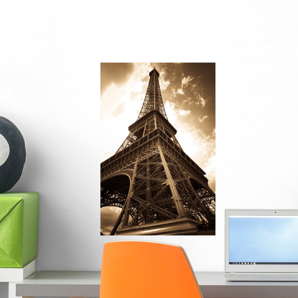 Wallmonkeys Eiffel Tower Peel and Stick Wall Decal - Removable Vinyl Sticker for Home Decor (18
