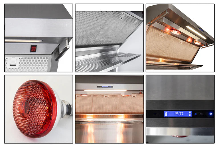 36 Inch Gas Range with Wall Mount Range Hood - Forno Appliance Package for Professional Kitchen & Home Cooking | Perfect for Baking, Roasting & Grilling