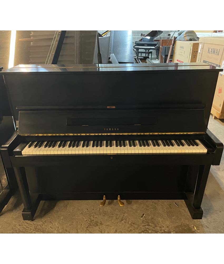 1977 Yamaha U1 Upright Piano in Satin Ebony Finish | Serial Number D2466504 | Perfect for Home, Studio & Professional Use