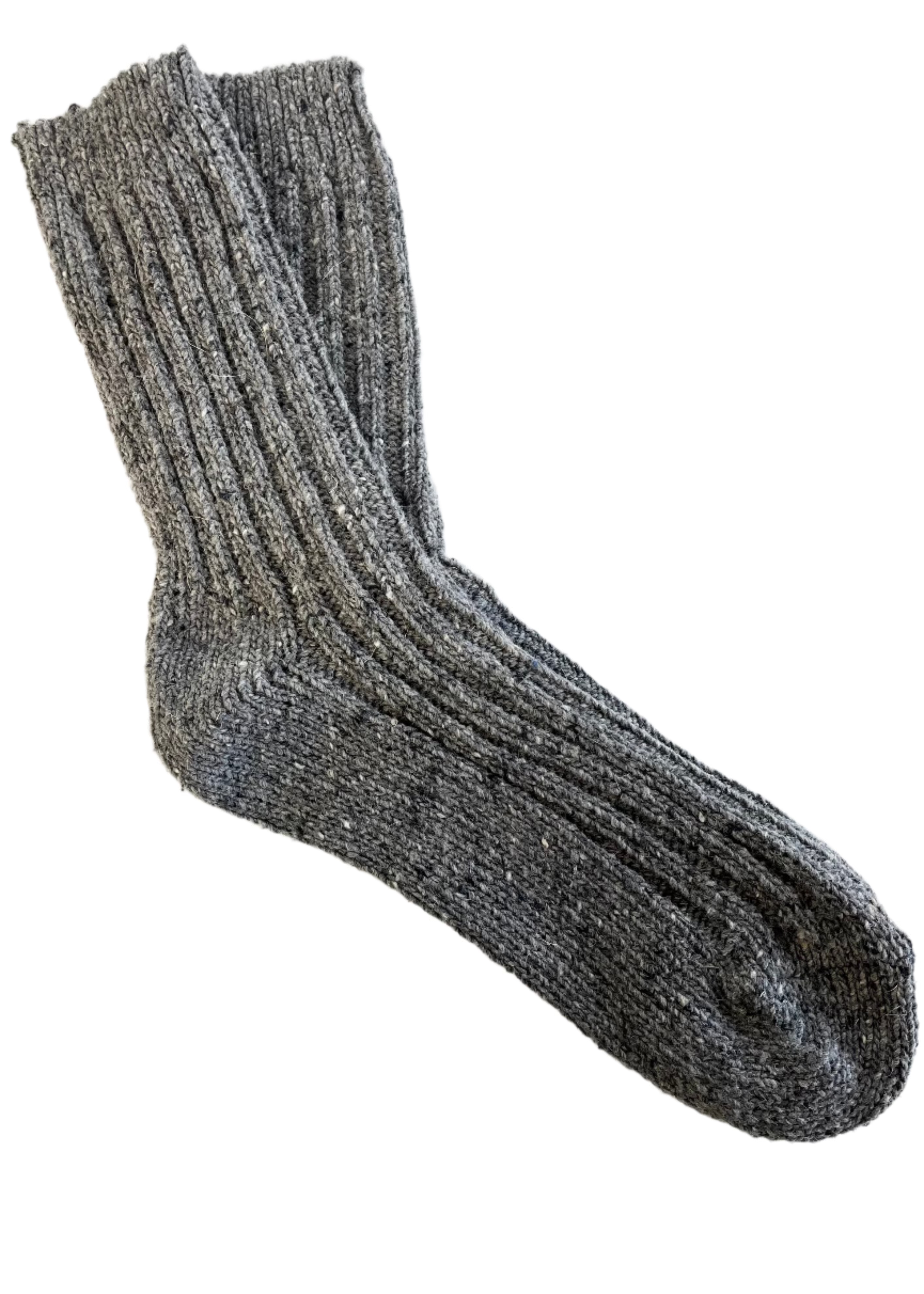 Premium Grigio Irish Wool Neppy Socks for Men & Women - Soft, Warm, and Durable Winter Socks - Perfect for Hiking, Outdoor Activities, and Cold Weather Comfort