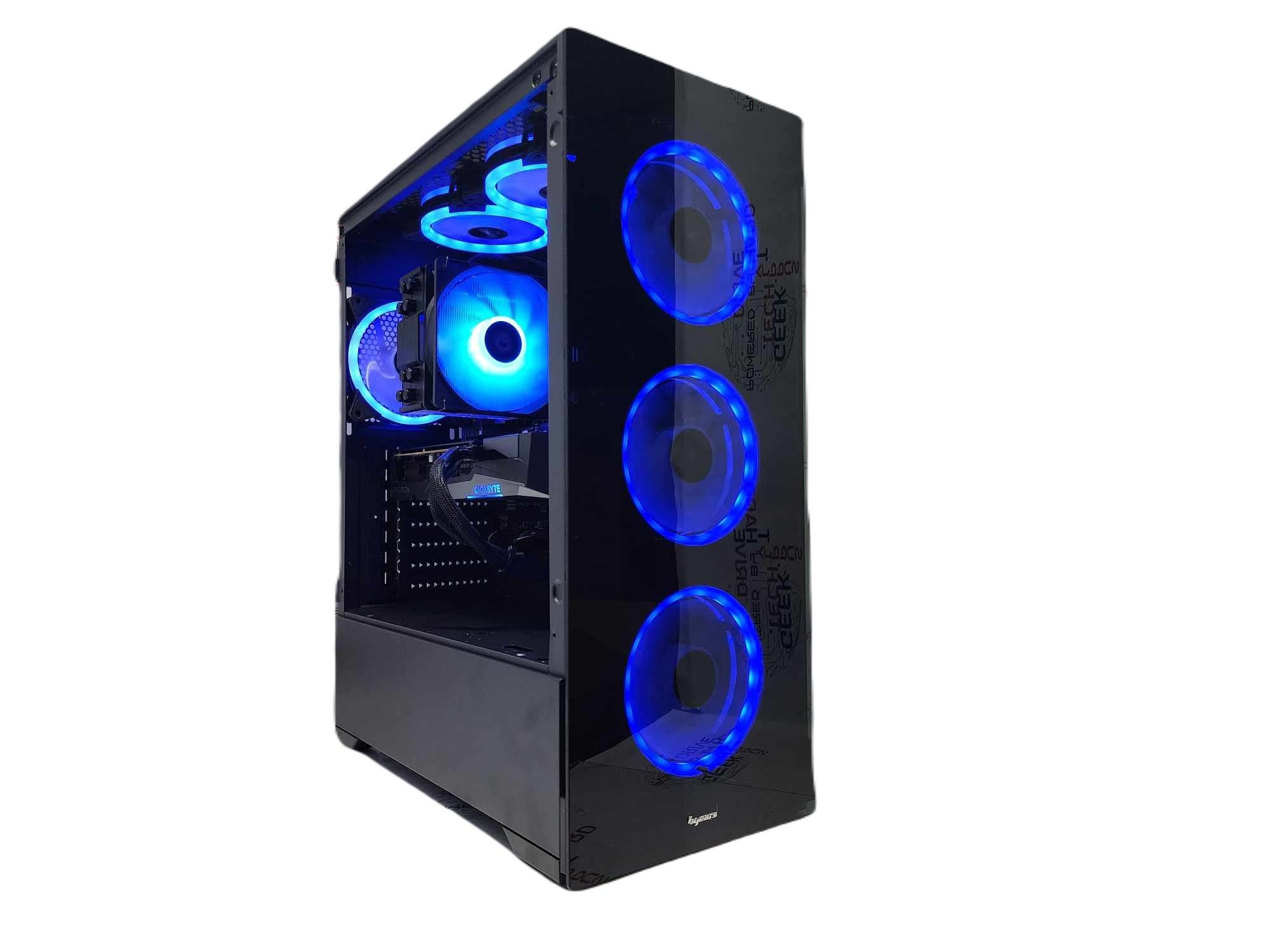 Custom Gaming PC Desktop Computer - AMD Ryzen 9 9900X3D, 1TB SSD, RX 6600 XT 16GB, Black Vog A620M - Ultimate Gaming & Streaming Setup for Esports & 4K Gaming