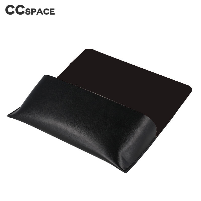 CCSpace Unisex Large PU Leather Eyeglasses Case 51105 - Durable Glasses Holder for Men & Women - Perfect for Travel, Office, and Home Storage
