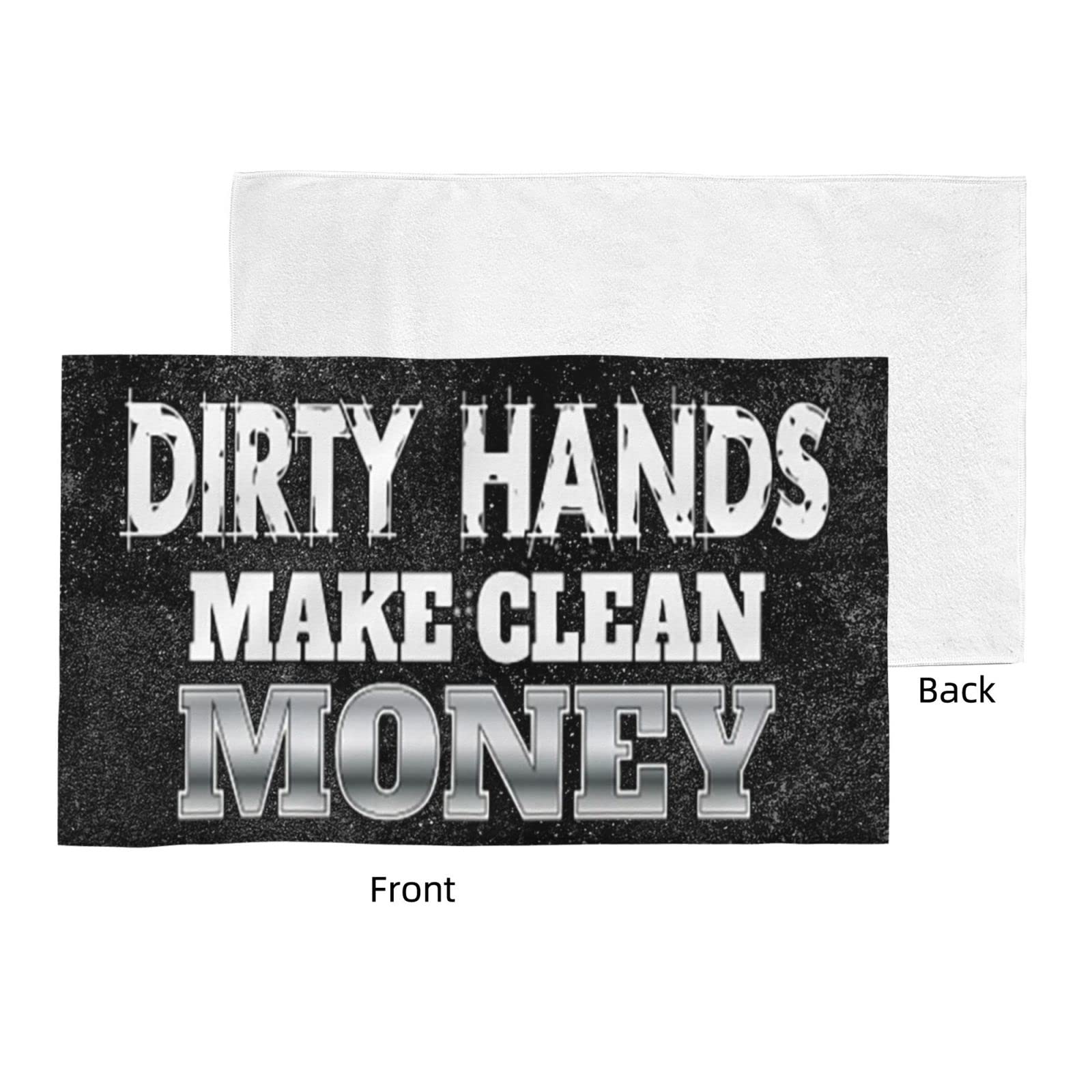 Funny Dirty Hands Wash Cloth Gift - Soft Face Towels for Women (27.5x16in) - Perfect for Bathroom & Skincare
