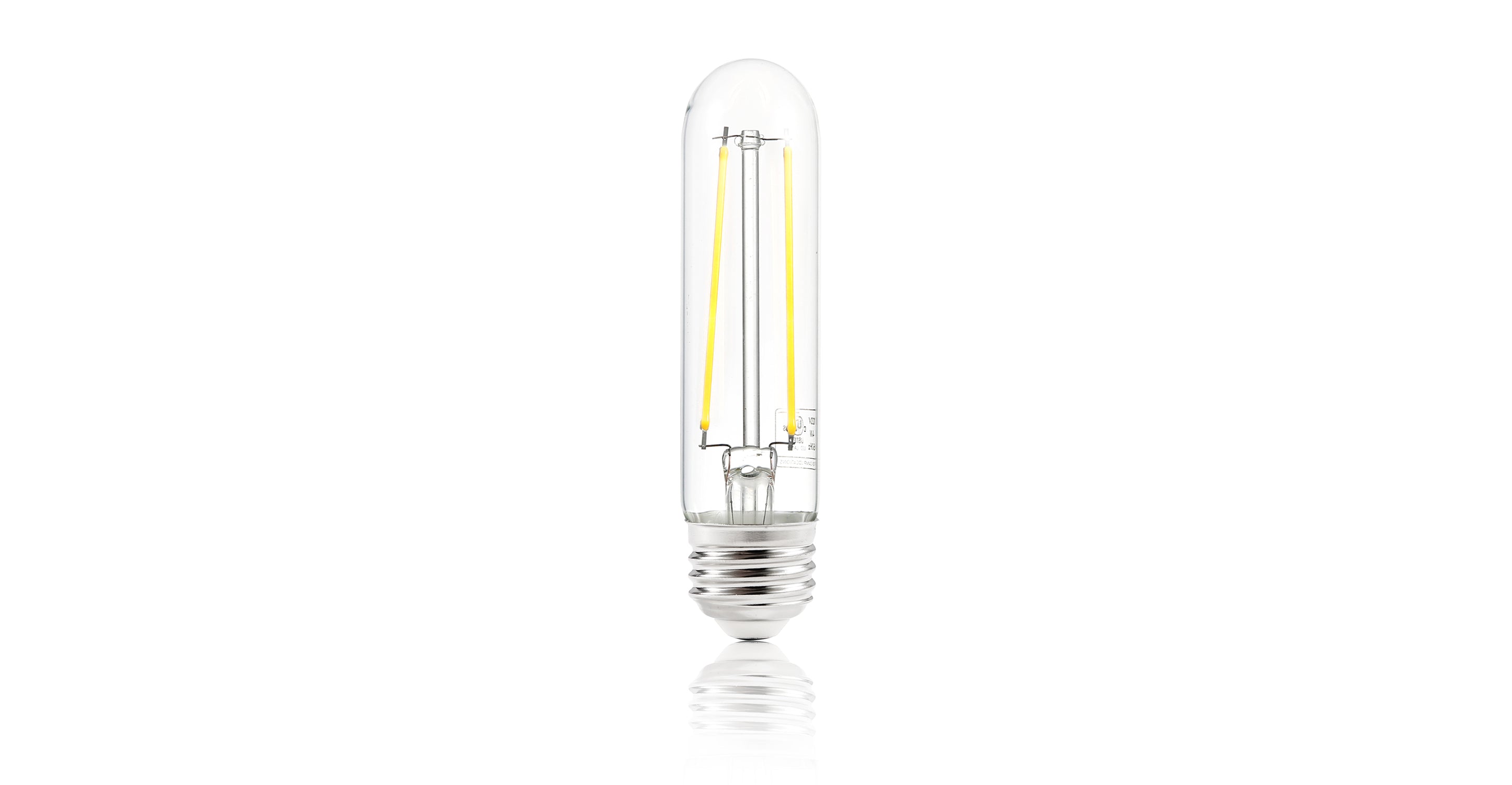 Sovana T10 4.9W Clear LED Filament Light Bulbs - Energy Efficient Vintage Edison Bulbs for Home, Cafe, Restaurant & Bar Lighting