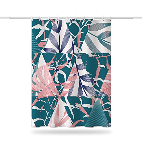 Waterproof Thickened Shower Curtain for Bathroom - Heavy Duty Bath Curtain with Hooks, Non-Slip & Mold Resistant - Perfect for Small Bathrooms, Apartments & Dorm Rooms