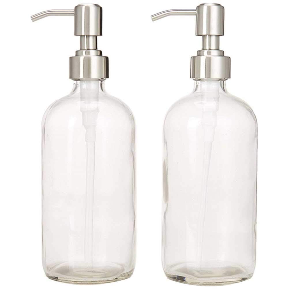 Cabilock 4-Pack Soap Dispenser Pump Heads - Replacement Press Pump Lids for Bathroom & Kitchen Bottles - Perfect for Liquid Soap, Lotion and Shampoo Dispensers