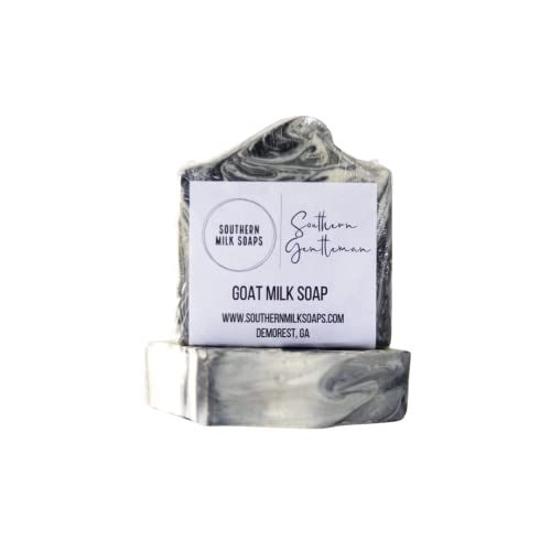 Handmade Southern Gentleman Goat Milk Soap - 5 oz - Natural Moisturizing Bar for Men - Perfect for Dry Skin Care, Shaving & Daily Grooming Routine