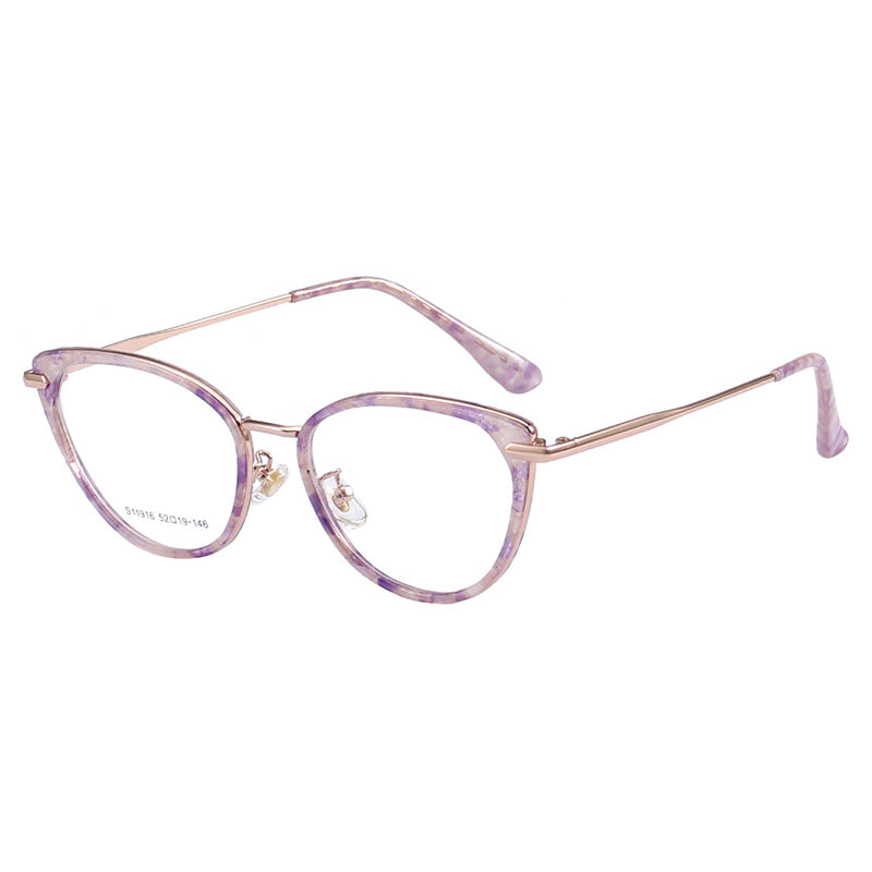 TR90 Lightweight Cat Eye Glasses Frames for Women - Stylish S11916 Eyewear for Reading, Work & Fashion Accessories - Durable & Comfortable Frame for Daily Use