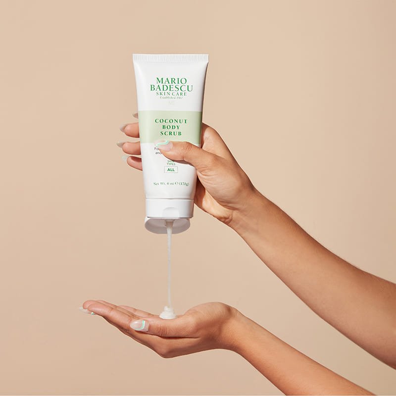 Mario Badescu Coconut Body Scrub - Exfoliating & Moisturizing for Smooth Skin - Perfect for Dry Skin & Pre-Shave Prep