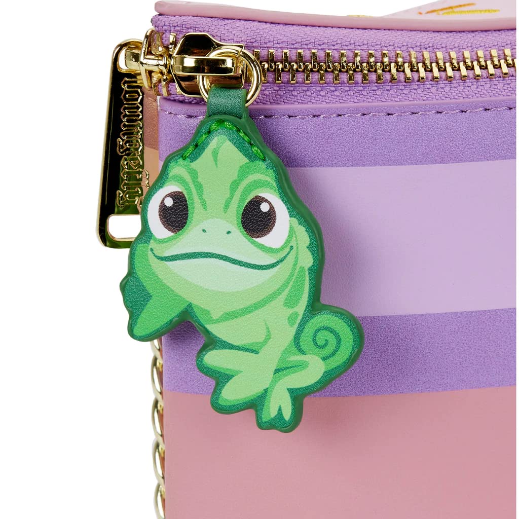 Disney Tangled Cosplay Cake Crossbody Bag - Rapunzel Inspired Purse for Women | Cute Loungefly Mini Backpack for Disney Fans, Theme Parks & Cosplay Events