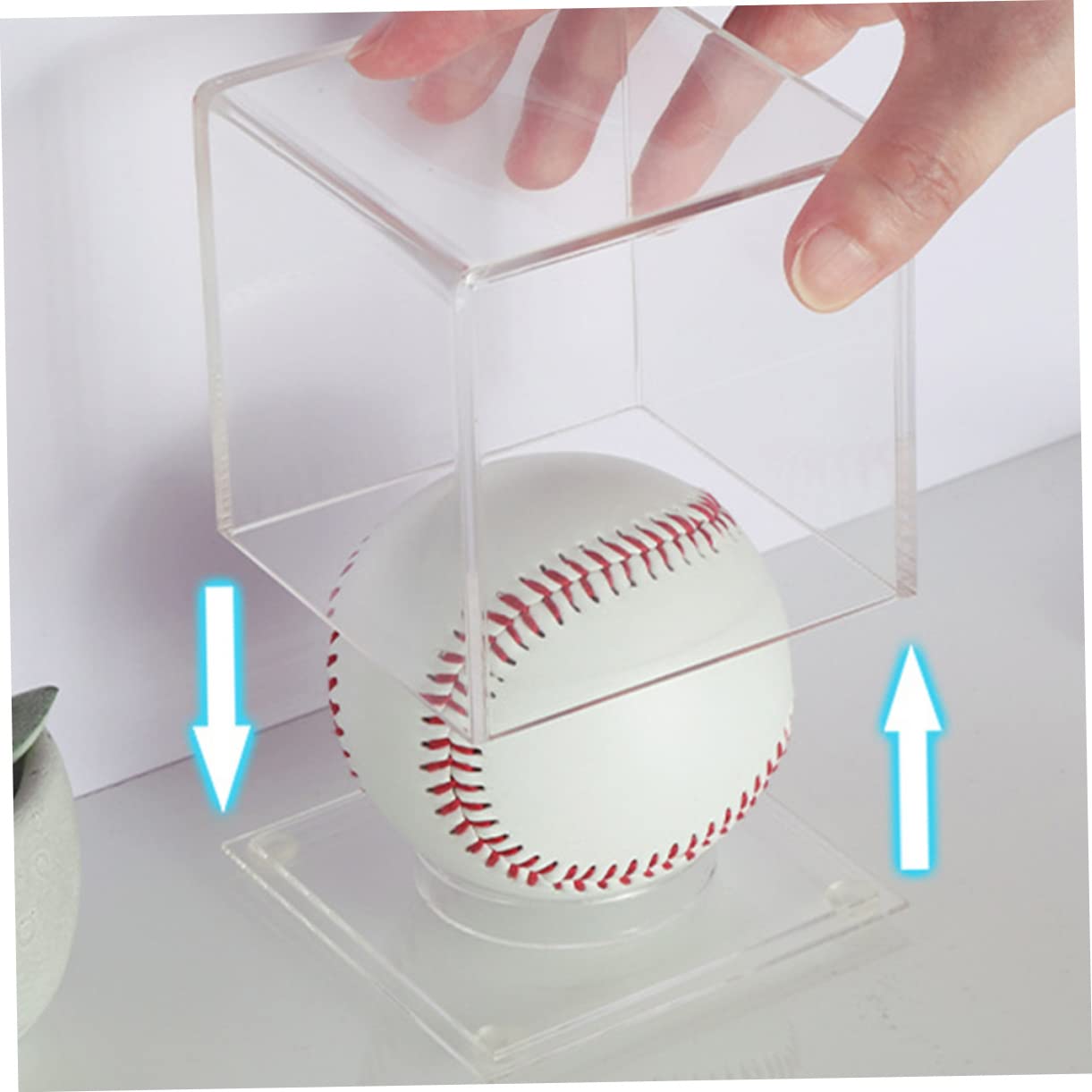 Toddmomy 5-Piece Clear Acrylic Display Case Set - Baseball Card & Sample Container Boxes for Collectibles Showcase - Perfect for Sports Memorabilia, Jewelry, and Small Item Organization