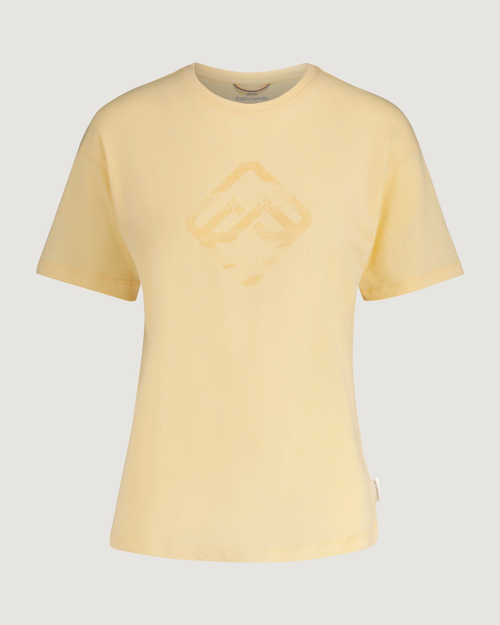 Geo Glitch Icon Women's Graphic T-Shirt - Trendy Sunlit Print Casual Tee for Streetwear, Music Festivals & Everyday Fashion