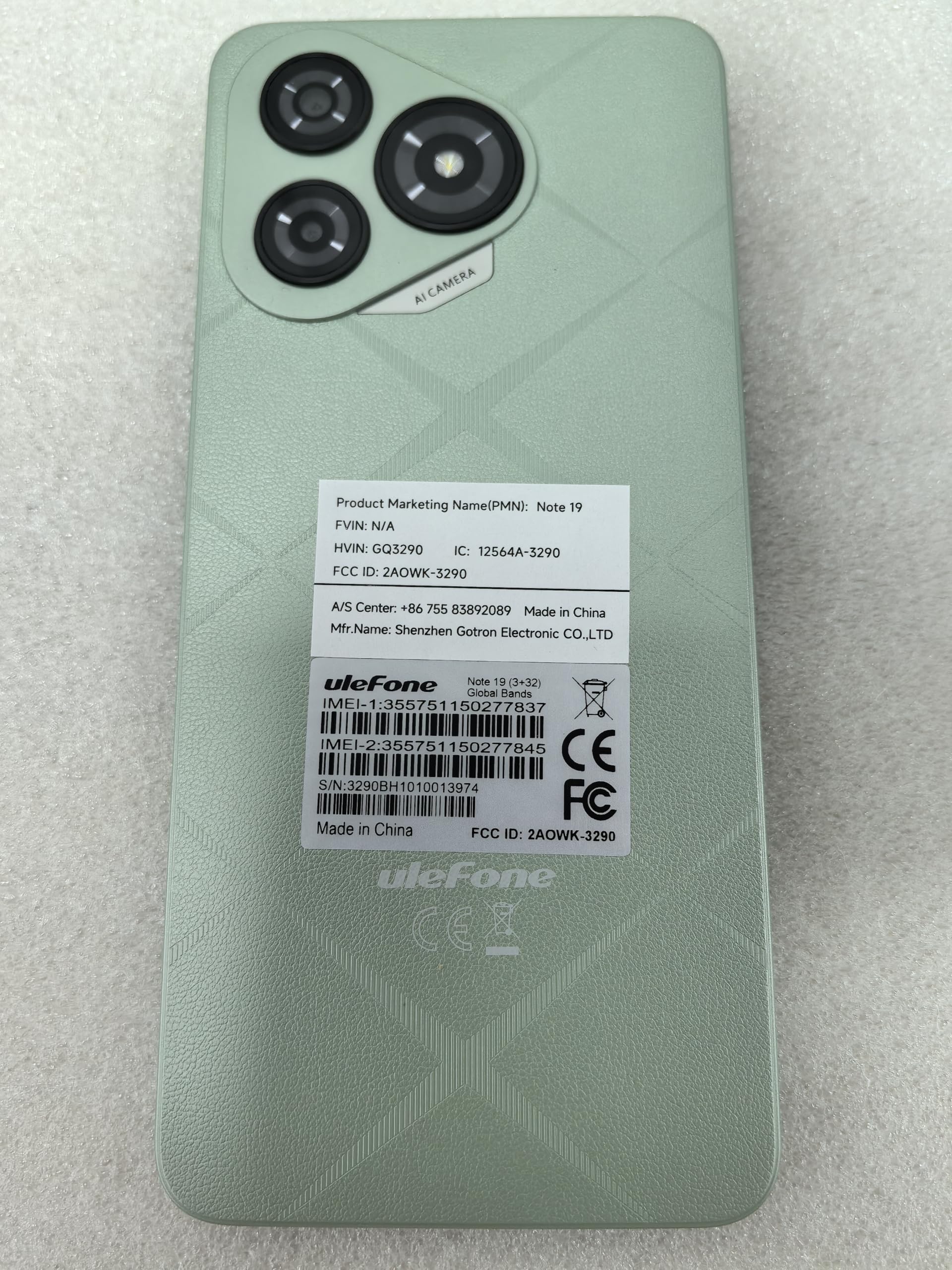 Ulefone Note 19 Unlocked Smartphone - 6.56