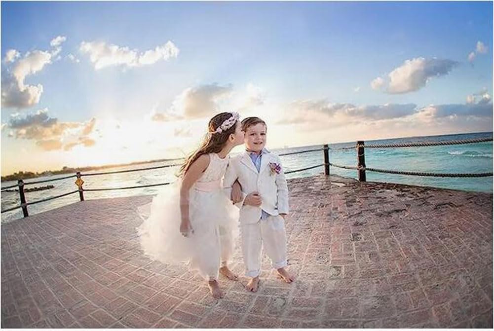 Boys Linen Summer Suit 2-Piece Set - Lightweight Jacket & Pants for Weddings, Parties & Formal Occasions | Perfect for Beach Weddings & Outdoor Events