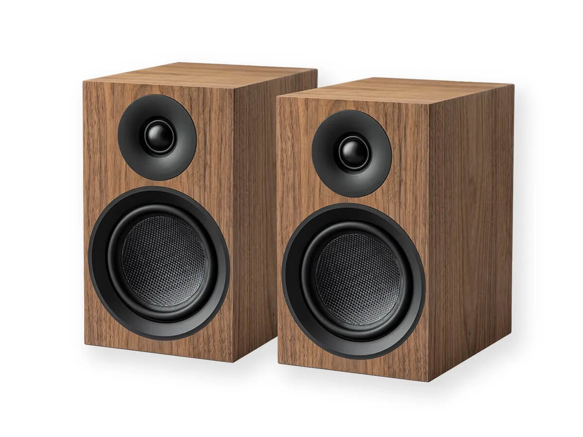 Pro-Ject Speaker Box 5 E Carbon Bookshelf Speakers (Pair) - High-End Audiophile Sound for Home Theater & Music Listening