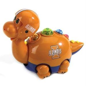 Official Illinois Fighting Illini Team Dinosaur Plush Toy - Cute College Mascot Stuffed Animal for Kids, Fans & Collectors - Perfect for Game Day, Gifts & Decorations
