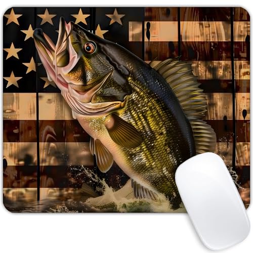 Wooden American Flag Fish