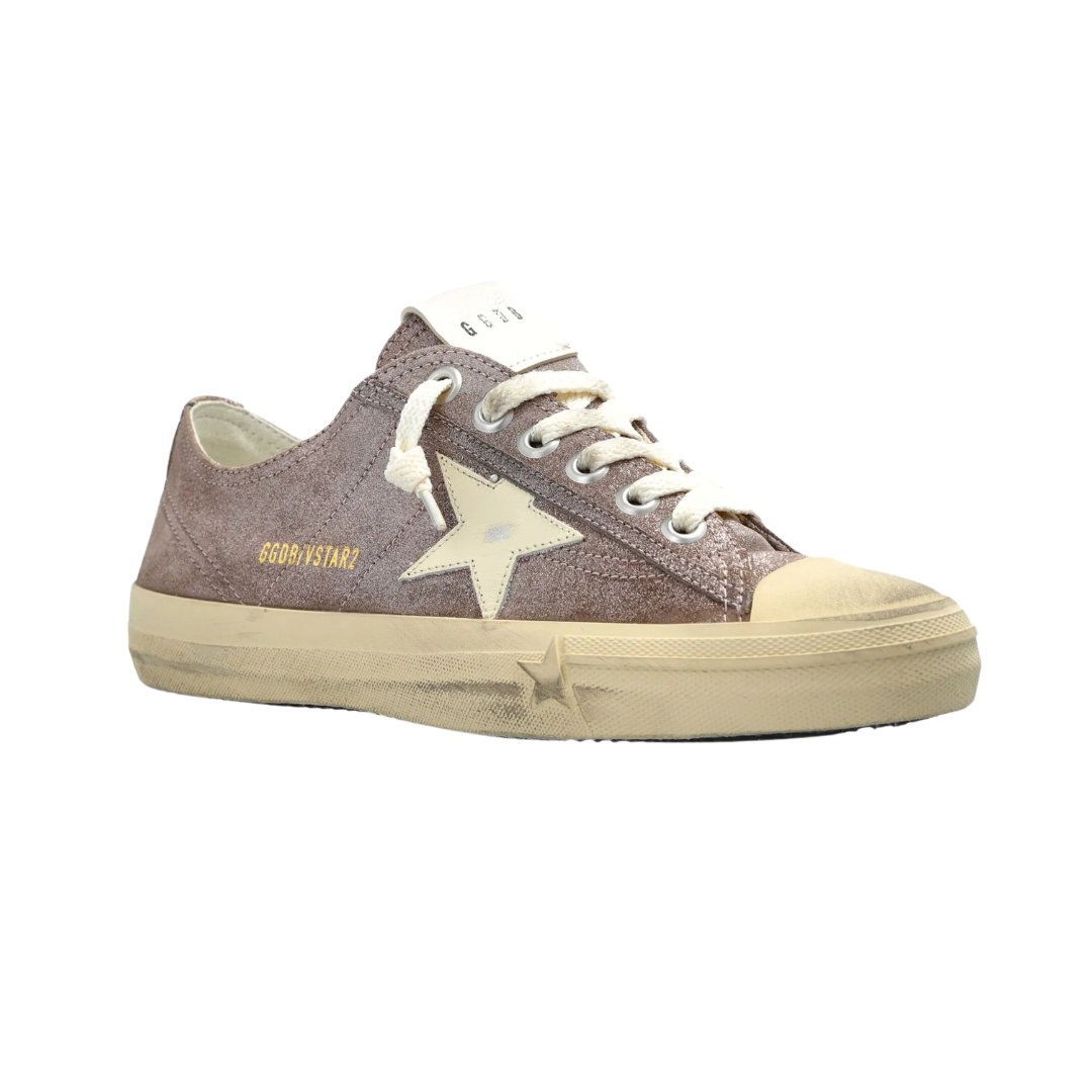 Light Brown Shimmer V Star 2 - Elegant Women's Fashion Sneakers for Casual Wear & Daily Outfits