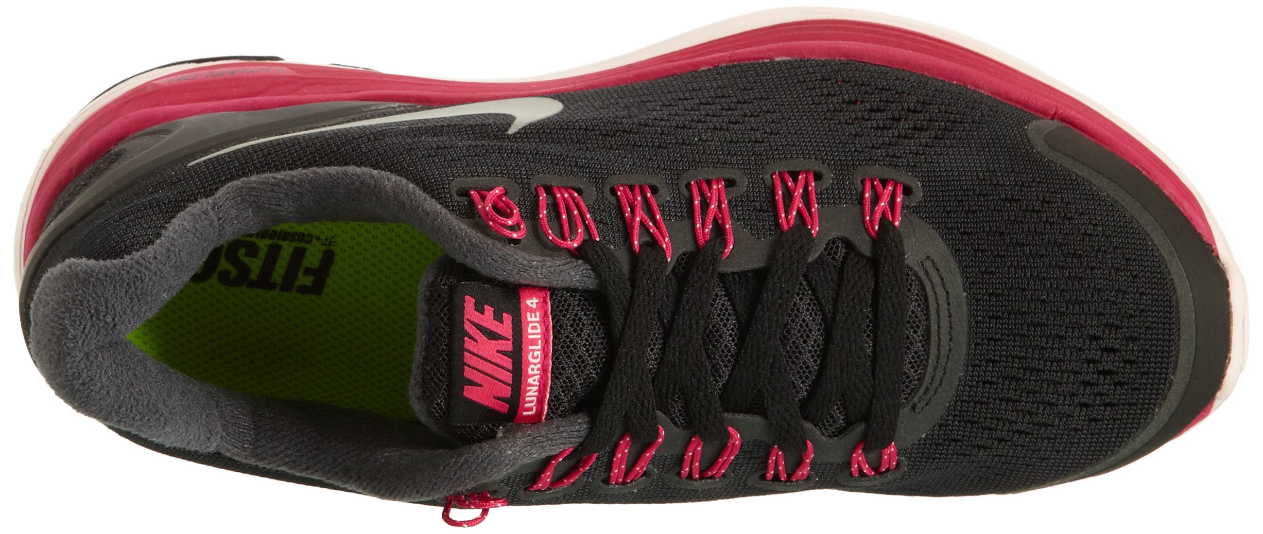 Nike Women's Lunarglide+ 4 Running Shoes - Size 5.5 - Black - Lightweight Cushioned Sneakers for Jogging, Gym Workouts & Daily Walking