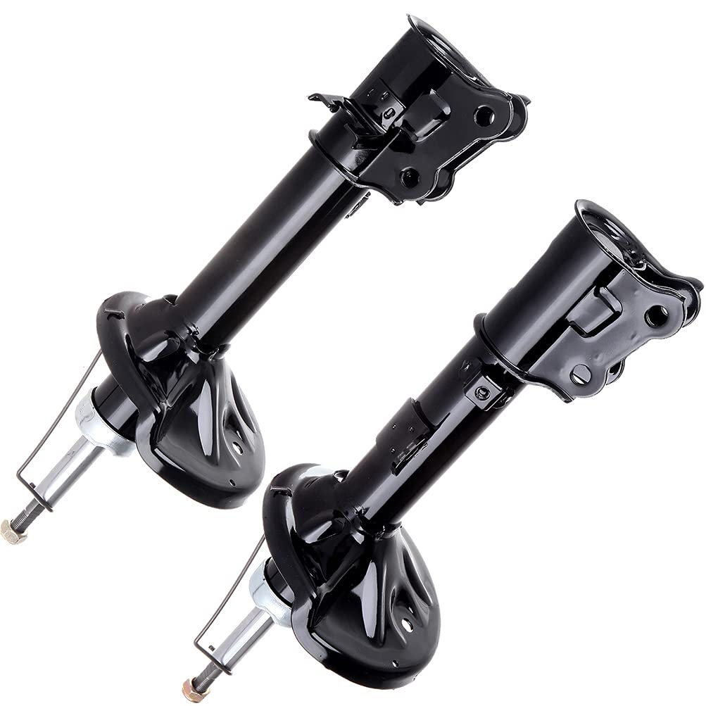 2x AUTOMUTO Rear Shock Absorbers for 2000-2006 Hyundai Elantra - Replacement Auto Struts 333501 333500 - Smooth Ride & Enhanced Stability for City Driving & Road Trips