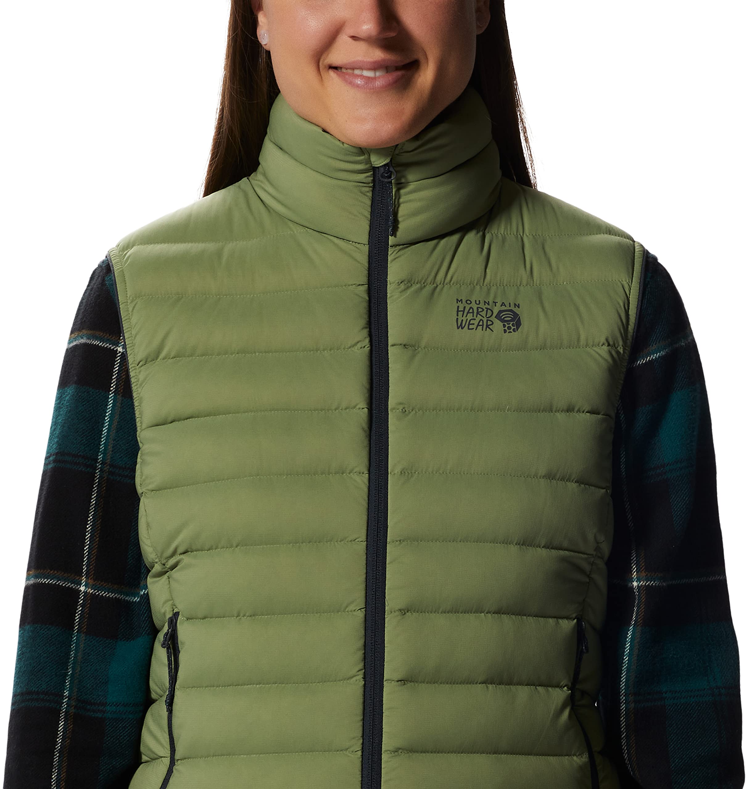 Mountain Hardwear Women's Deloro Down Vest - Lightweight Warm Puffer Jacket for Hiking, Camping & Outdoor Activities | Water-Resistant Insulated Winter Coat