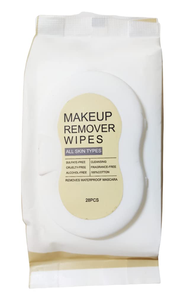 Nyamah Makeup Remover Wipes - Gentle Facial Cleansing Towelettes for Women & Girls (28 Count) | Perfect for Travel, Gym & Daily Skincare Routine