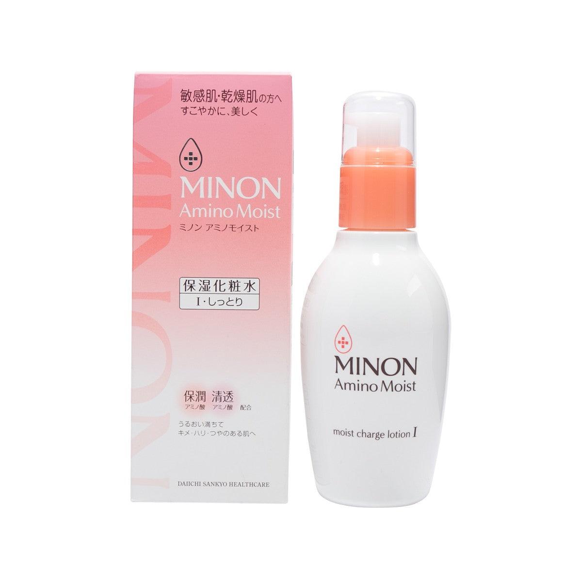 MINON Amino Moist Moist Charge Lotion - Hydrating Facial Toner for Dry & Sensitive Skin | Daily Skincare Routine, Perfect for Morning & Night Use