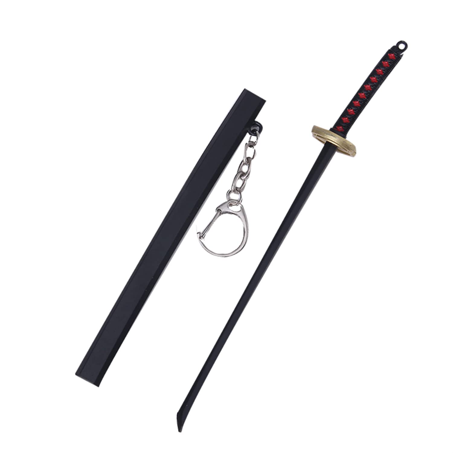 Demon Slayer Mini Sword Keychains - Tanjiro Anime Katana Keychains for Men, Cosplay Accessories, Gift for Fans, Anime Enthusiasts, and Keychain Collectors