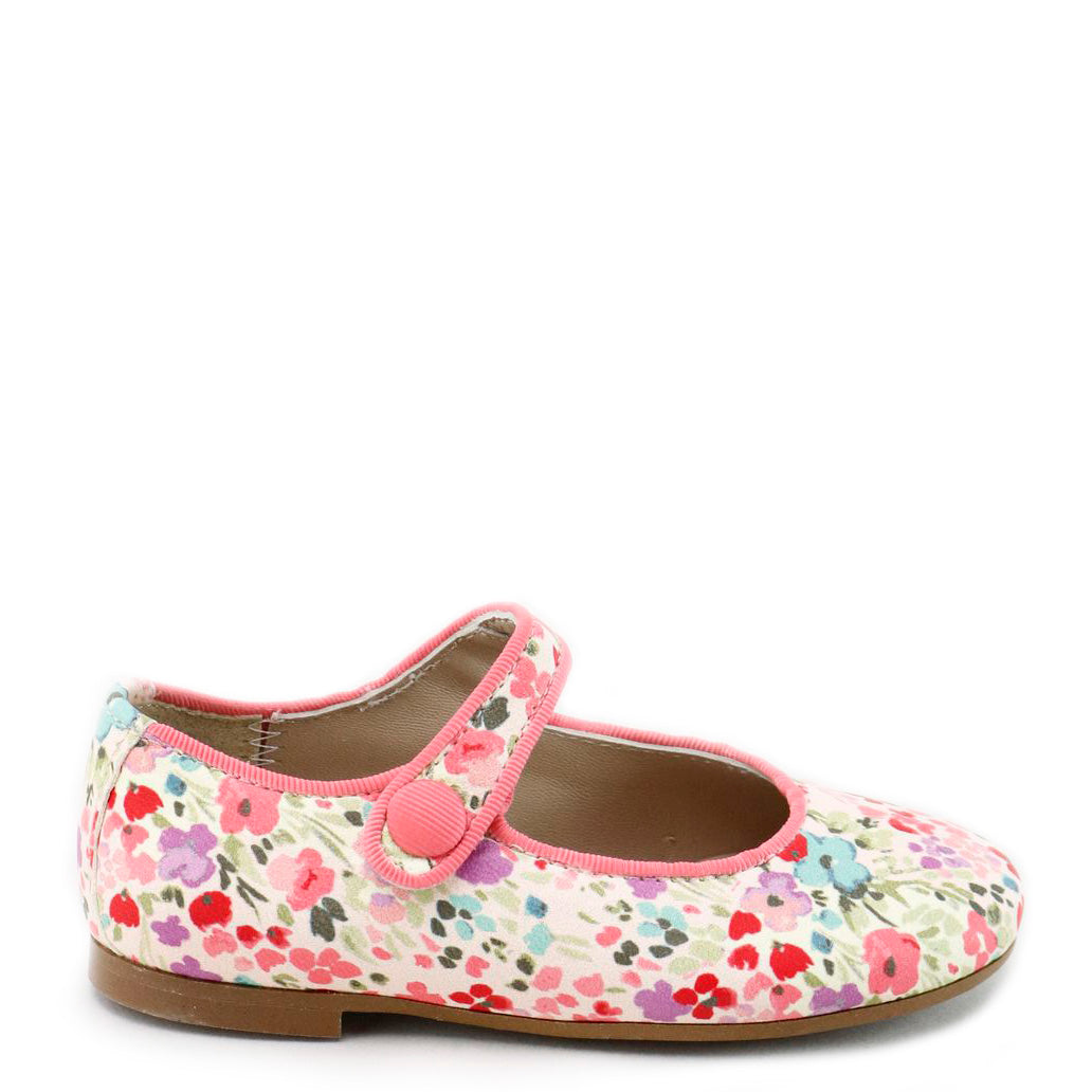 Papanatas Multi Flower Mary Jane Shoes for Girls - Comfortable & Stylish Casual Flats - Perfect for School, Parties & Everyday Wear