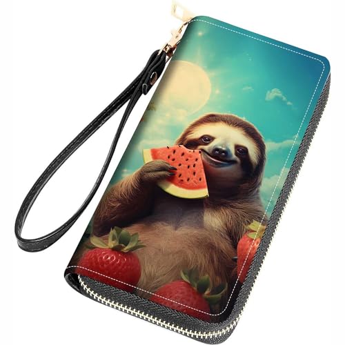 Sloth Eats Watermelon
